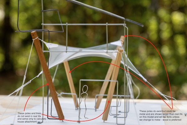 shade sail model shows window view of real perspective