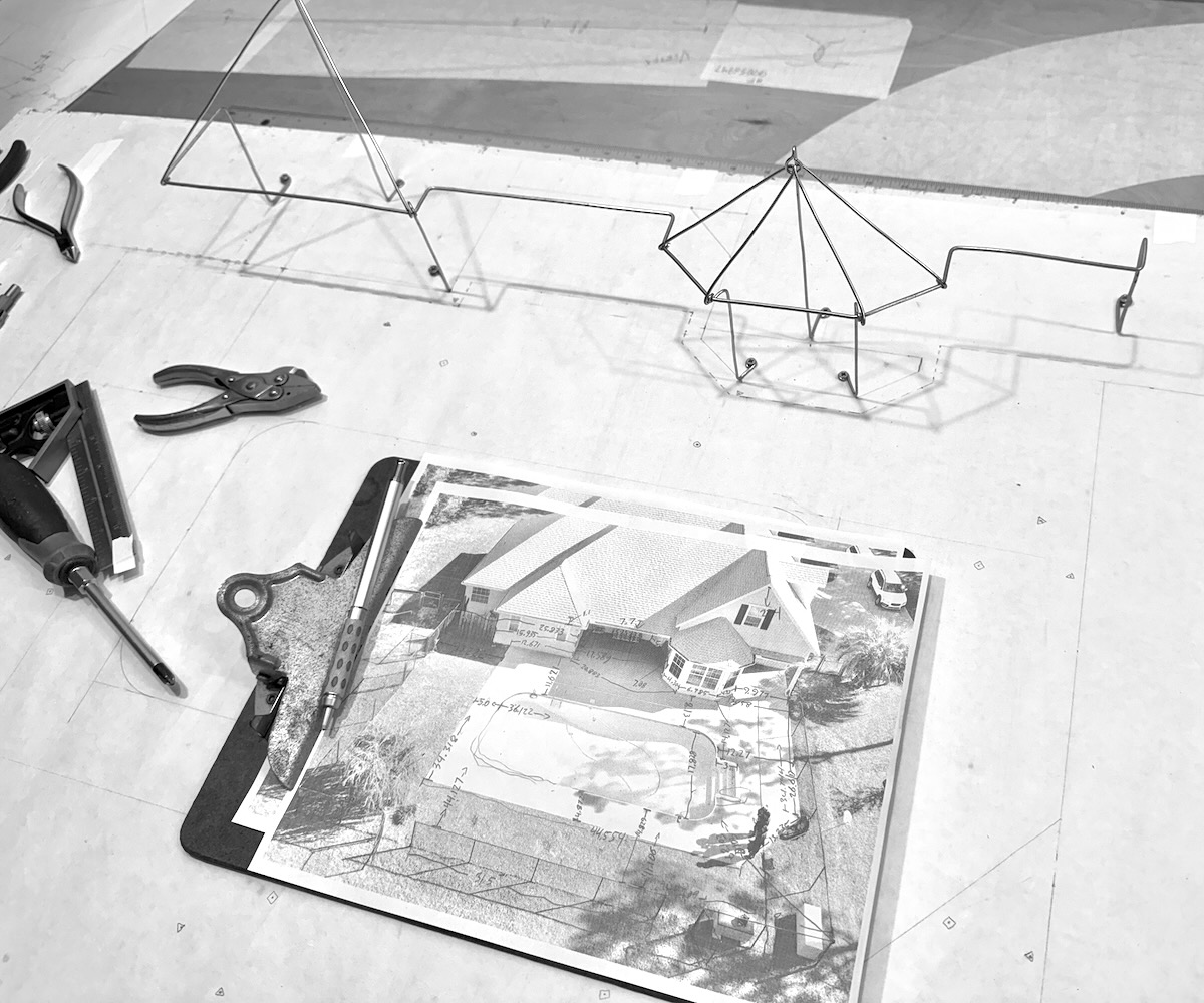 architectural model survey starting to be made