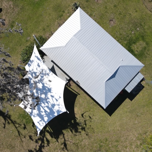 rural shade structure shade sail custom rainshade by windfire designs