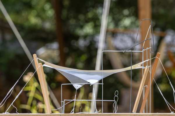 Image 2 from custom rainshades - tensile mambrane rain shelters for residential applications by windfire designs