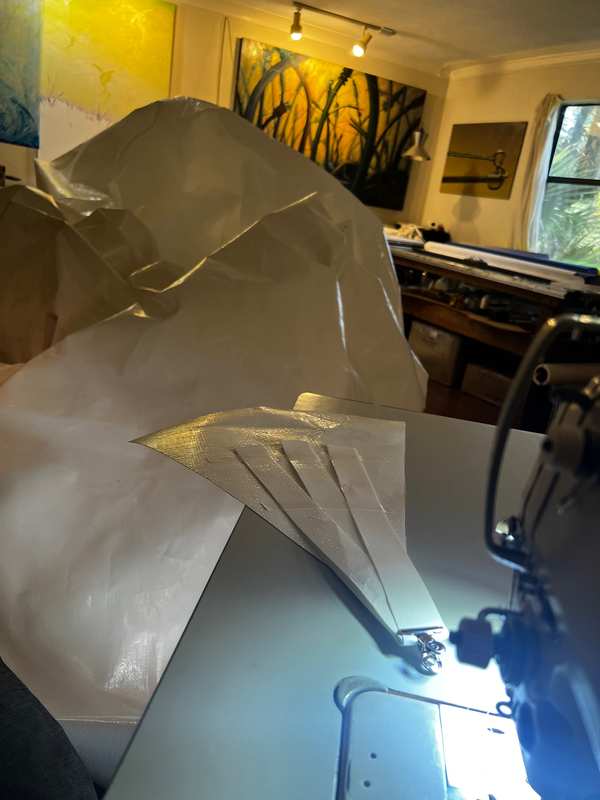 Image 4 from custom rainshades - tensile mambrane rain shelters for residential applications by windfire designs