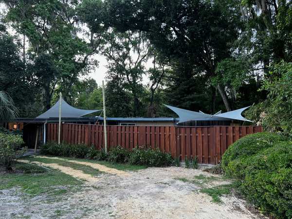Image 22 from custom rainshades - tensile mambrane rain shelters for residential applications by windfire designs