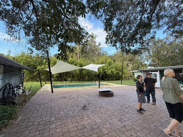 Image 36 from custom rainshades - tensile mambrane rain shelters for residential applications by windfire designs