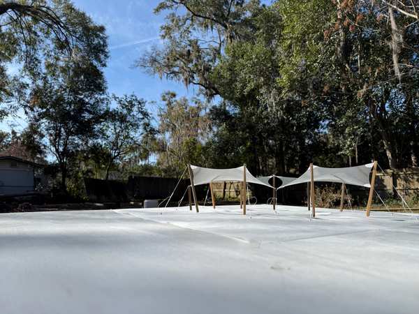 Image 40 from custom rainshades - tensile mambrane rain shelters for residential applications by windfire designs