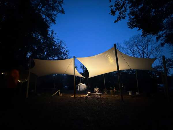 Image 46 from custom rainshades - tensile mambrane rain shelters for residential applications by windfire designs