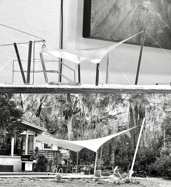 Image 63 from custom rainshades - tensile mambrane rain shelters for residential applications by windfire designs
