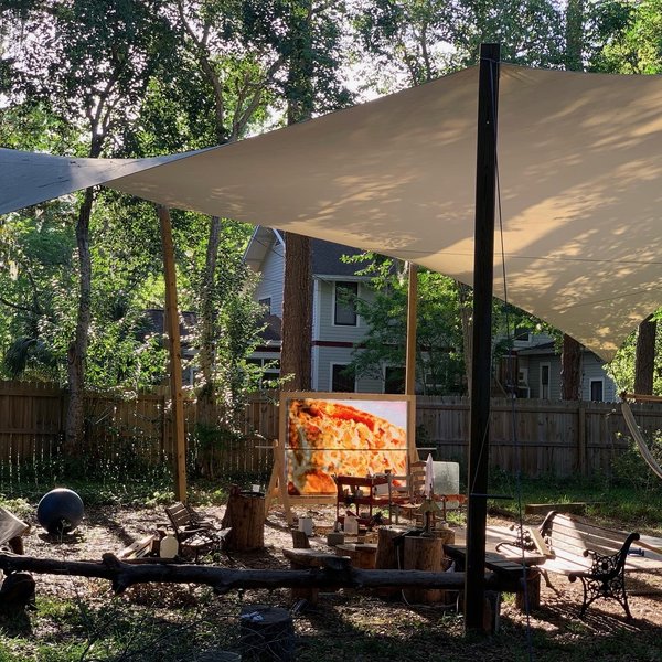 Image 7 custom shade sails - residential shade for porches, pools, decks, and patios for homes and restaurants - windfire designs