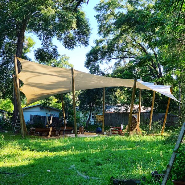 Image 14 custom shade sails - residential shade for porches, pools, decks, and patios for homes and restaurants - windfire designs