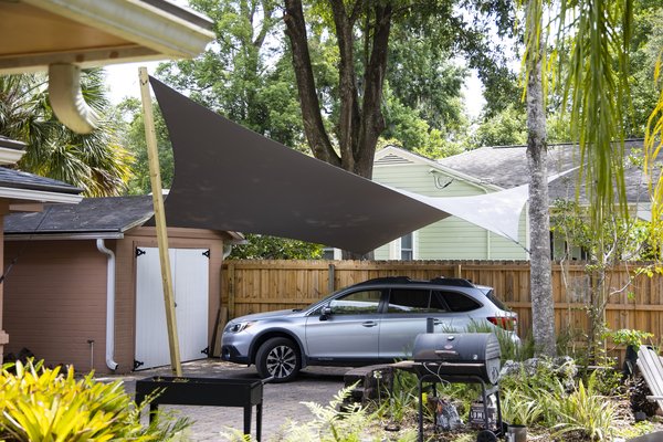 Image 21 custom shade sails - residential shade for porches, pools, decks, and patios for homes and restaurants - windfire designs