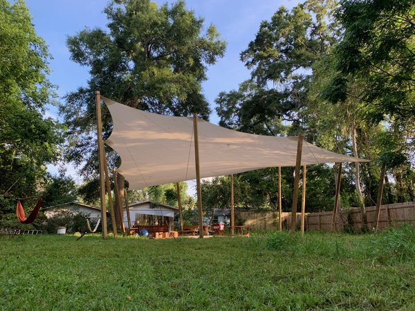 Image 40 custom shade sails - residential shade for porches, pools, decks, and patios for homes and restaurants - windfire designs