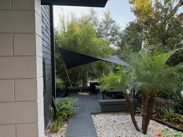 Image 42 custom shade sails - residential shade for porches, pools, decks, and patios for homes and restaurants - windfire designs