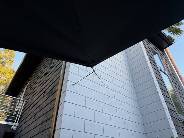 Image 43 custom shade sails - residential shade for porches, pools, decks, and patios for homes and restaurants - windfire designs