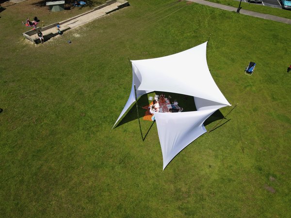 Image 56 custom shade sails - residential shade for porches, pools, decks, and patios for homes and restaurants - windfire designs