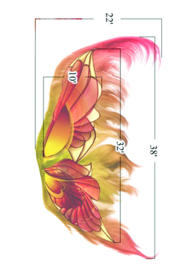 Image 11 from Giant Fairy Wings for the Bellagio Las Vegas by Windfire Designs