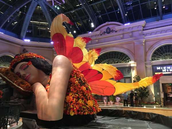 Giant fairy wings for the Bellagio Las Vegas by WindFire Designs