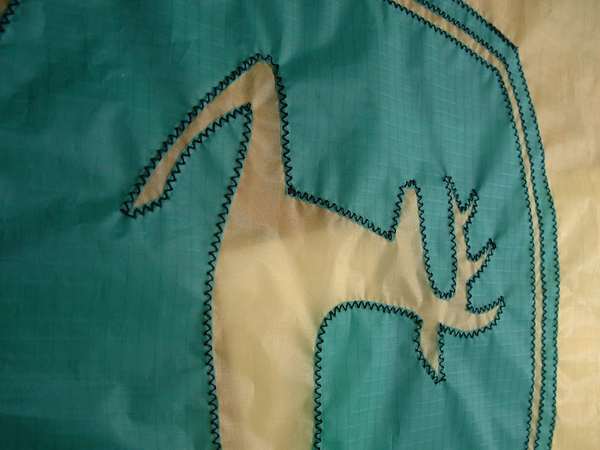 Image 8 from Branded indoor quadline kite for corporate trade show performance for John Deere - quadline kite by WindFire Designs