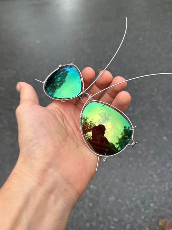 Sunglasses designed and made by Tim Elverston