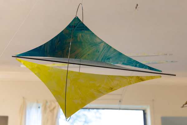 Flight Ideas kinetic art mobile at Minerals Resort, Vernon NJ