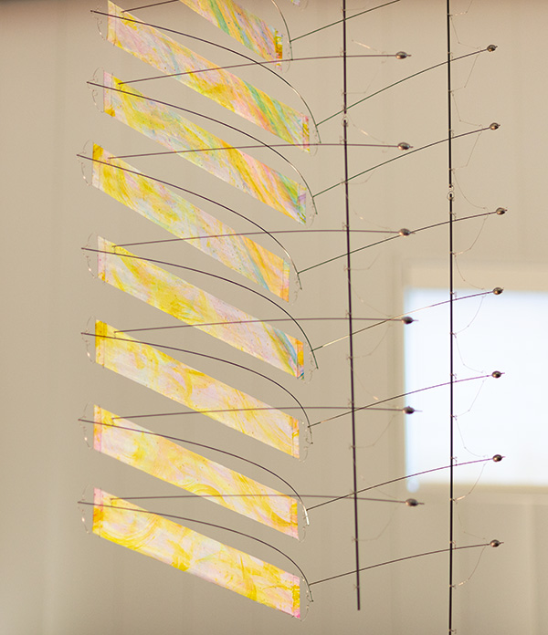 Mechanism detail of AirColor Stacks strip elements installed