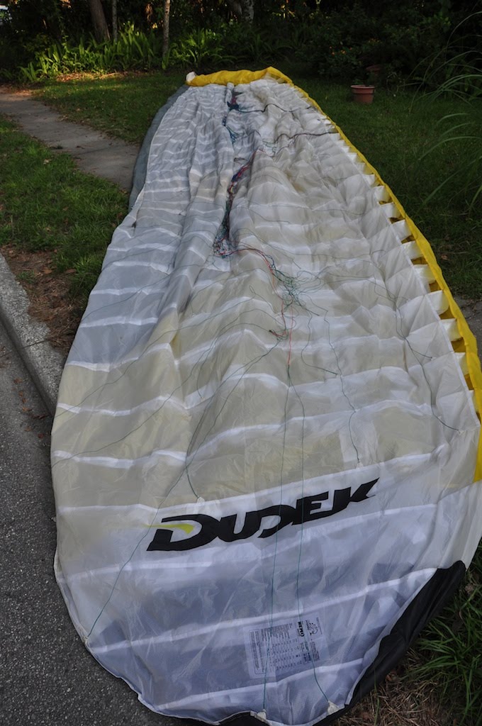 Dudek 27 meter paramotor wing cell repair